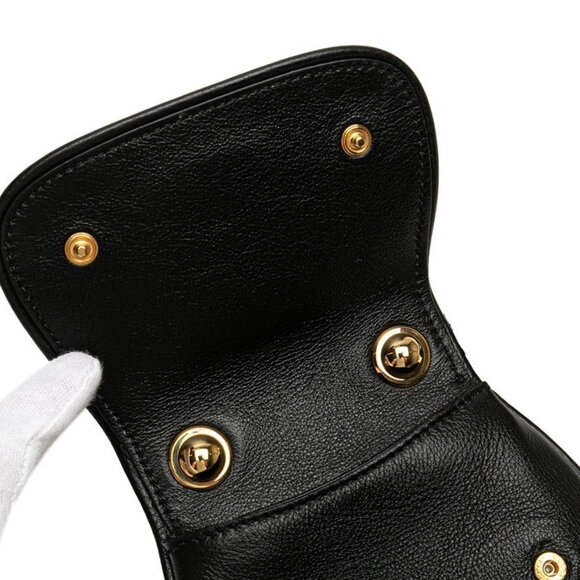 GUCCI Black Leather Shoulder Bag - Picture 6 of 10